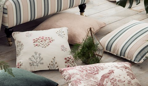 Botanist fabric cushions